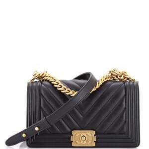 Chanel Boy Flap Bag Chevron Lambskin #240070C39B